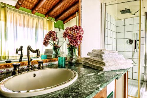 Ένα μπάνιο στο B&B Villa Bency