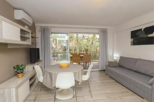 A seating area at DIFFERENTFLATS Samoa