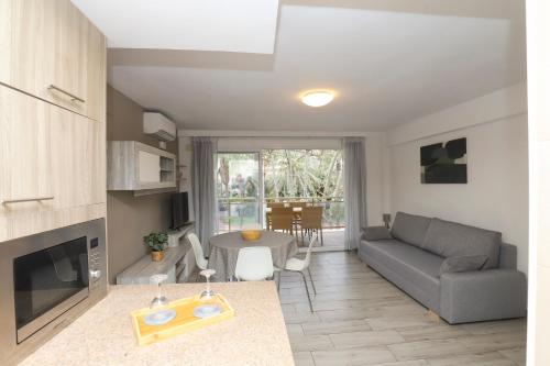 A seating area at DIFFERENTFLATS Samoa