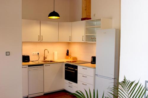 Dapur atau dapur kecil di Panorama Suite