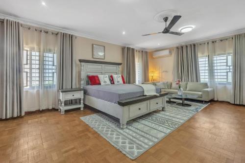 Χώρος καθιστικού στο Silver Shells Lifestyle Villa