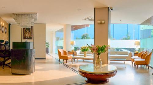 Χώρος καθιστικού στο Shulem Boutique Hotel