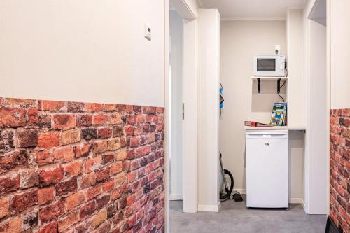 Kuchyň nebo kuchyňský kout v ubytování Ferienwohnung Leuchtturm