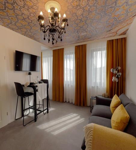 TV a/nebo společenská místnost v ubytování Apartment in zentraler Lage