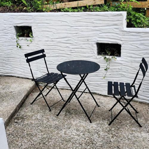 Patio nebo venkovní prostory v ubytování Treforgan Newydd