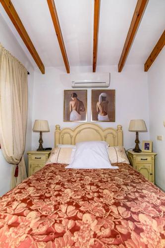Katil atau katil-katil dalam bilik di Serene Stay in Benissa