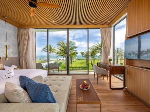 Posezení v ubytování Beachfront Villa 3-bedroom - Breakfast buffet