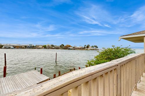 a view of the water from a dock at Bay Dream Believer in Dauphin Island