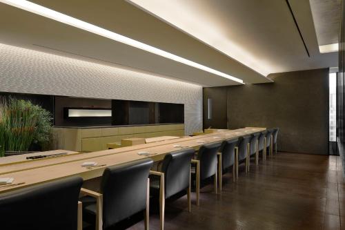 a large conference room with a long table and chairs at Westin Josun Seoul Hotel in Seoul