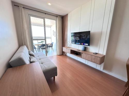 TV a/nebo společenská místnost v ubytování Frente Mar Itaparica