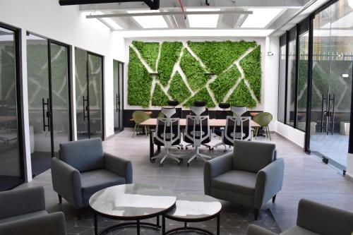 Posezení v ubytování VOU Suites by Avia Suites