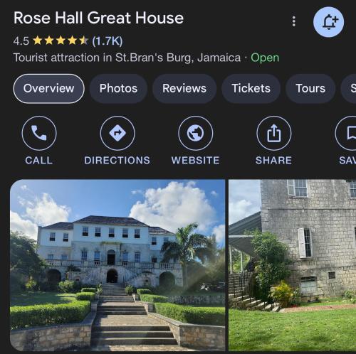 a screenshot of the home page of a house at CIsland Experience in Montego Bay
