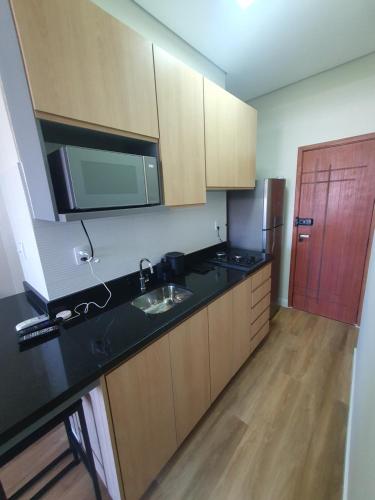 Een keuken of kitchenette bij Vista Mar - Pão de Açúcar 1