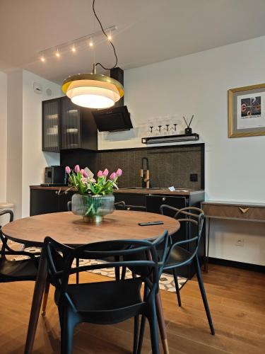 Η κουζίνα ή μικρή κουζίνα στο Apartament N7 Centrum