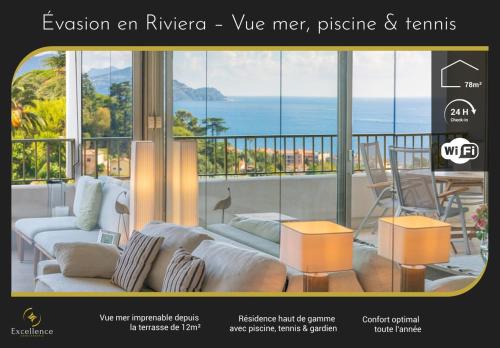 Riviera Escape – Sea View, Pool & Tennis