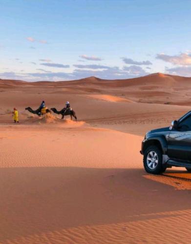 Επισκέπτες που μένουν στο Luxury Desert Camps