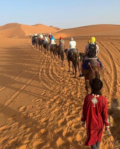 Επισκέπτες που μένουν στο Luxury Desert Camps
