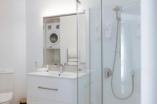 Koupelna v ubytování Quest Auckland Serviced Apartments