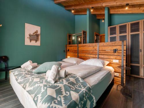 Ένα ή περισσότερα κρεβάτια σε δωμάτιο στο Chalet Schneelöwe L