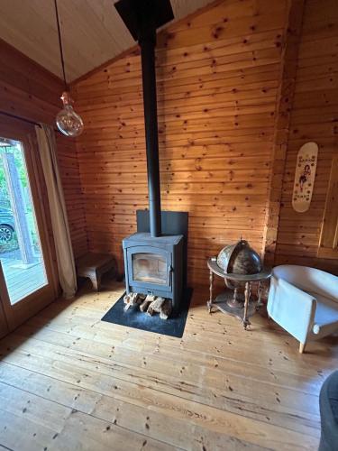 Chalet en bois sur grand parc arboré tout proche de l océan