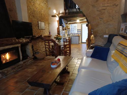 Posezení v ubytování Casa Rustic Suites, JACUZI & LOVE