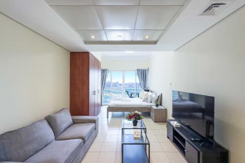 Chill Studio with Balcony and Pool View
