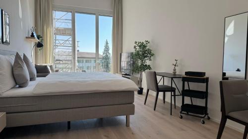 Postel nebo postele na pokoji v ubytování DESIGN-STUDIO 3 !Gratis Parken, Free Parking!
