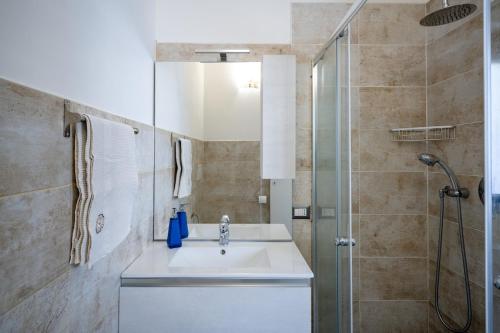 Koupelna v ubytování Holos Apartment