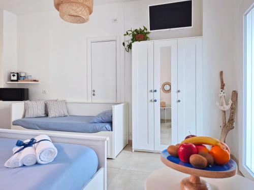 Postel nebo postele na pokoji v ubytování Casa del mare