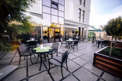 Restoran või mõni muu söögikoht majutusasutuses Plaza Hotel Bishkek