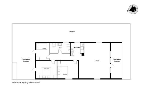 Pelan lantai bagi Cozy Holiday Home With A Large Enclosed Terrace