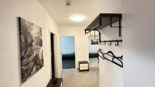 Giường trong phòng chung tại MK Apartment Delmenhorst 5 - Kostenloses WLAN - Kostenlose Parkplätze