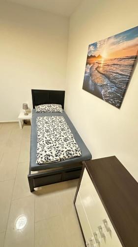 Giường trong phòng chung tại MK Apartment Delmenhorst 5 - Kostenloses WLAN - Kostenlose Parkplätze
