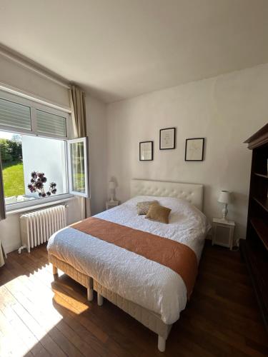Postel nebo postele na pokoji v ubytování Maison de Vacances - Vue mer avec Piscine