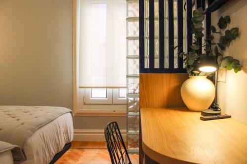 Letto o letti in una camera di Nueva Pensión Real