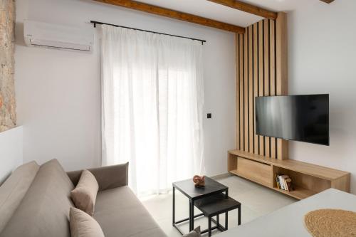 Onar Luxury Suitesにあるテレビまたはエンターテインメントセンター