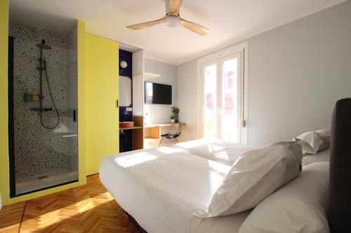 Letto o letti in una camera di Nueva Pensión Real