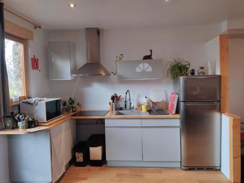 Kuchyňa alebo kuchynka v ubytovaní Appartement cosy, au calme, axe Annecy - Genève