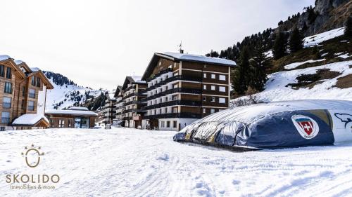 Haus Rhodania mit Matterhornblick, Riederalp Mitte durante l'inverno