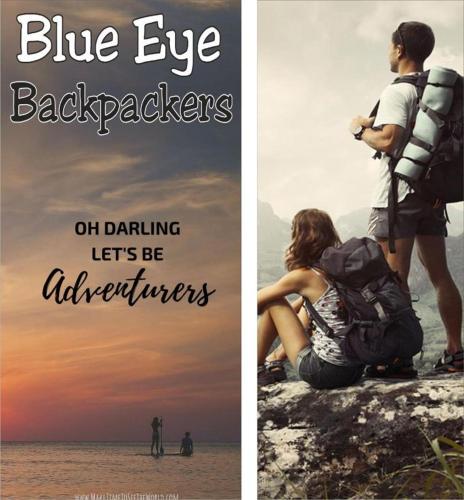 a man and a woman sitting on a rock near the ocean at Blue Eye Backpackers Hostel in Amritsar