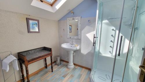 Bilik mandi di Gîte Domaine Rey