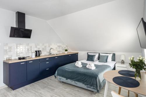 Kuchyň nebo kuchyňský kout v ubytování Pokoje, Apartamenty, Domki nad Morzem Dune Resort Łeba