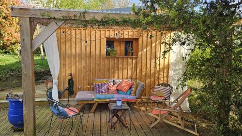 Κήπος έξω από το La cabane Authentic and comfortable studio, 5 mn de Caen