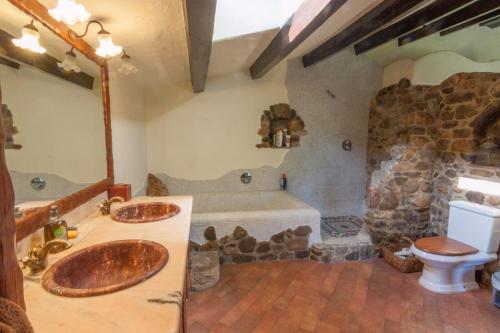 Koupelna v ubytování Mas Cordonets