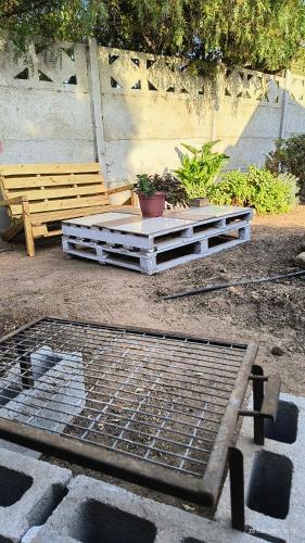 Jardín al aire libre en Experiencia en tiny house