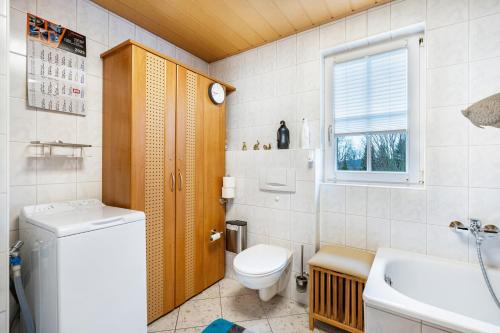 Koupelna v ubytování Gohrischblick