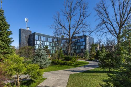 an external view of the office building at Mayak Resort in Kyiv