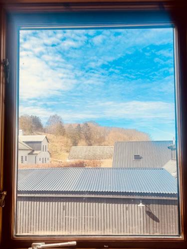 a view from a window of a building at Kåseberga Hideout in Kåseberga