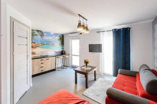 Posezení v ubytování Pokoje, Apartamenty, Domki nad Morzem Dune Resort Łeba