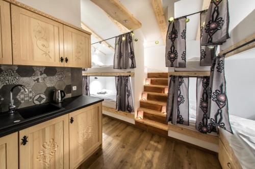 Kuchyň nebo kuchyňský kout v ubytování Pokoje, Apartamenty, Domki nad Morzem Dune Resort Łeba